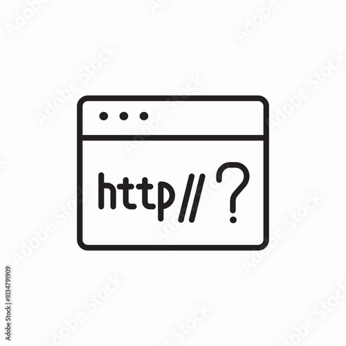 http link website icon sign vector