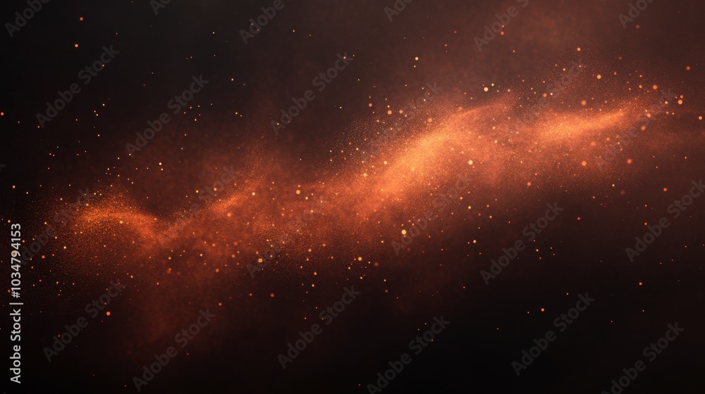 Obraz premium Cosmic Dust Cloud in Vibrant Space Scene