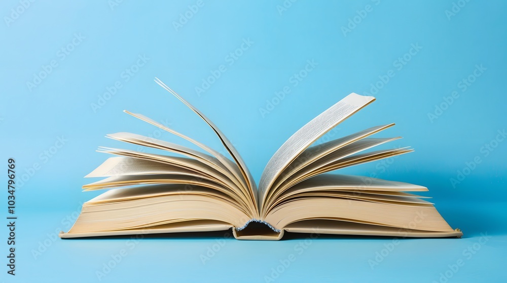 A book is open on the table, with a white, blurred background and soft light. The pages of the book show colorful text in a high-definition photography style. A book is open on the table, with a white, blurred background and soft light. The pages of the book show colorful text in a high-definition photography style.