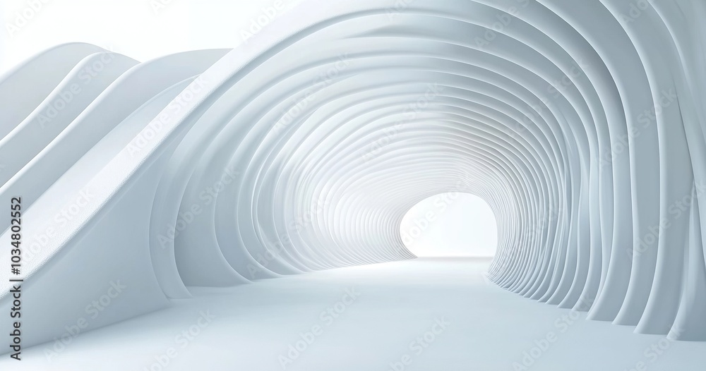 Abstract white background with curved lines and space for text or product presentation design Abstract white background with curved lines and space for text or product presentation design