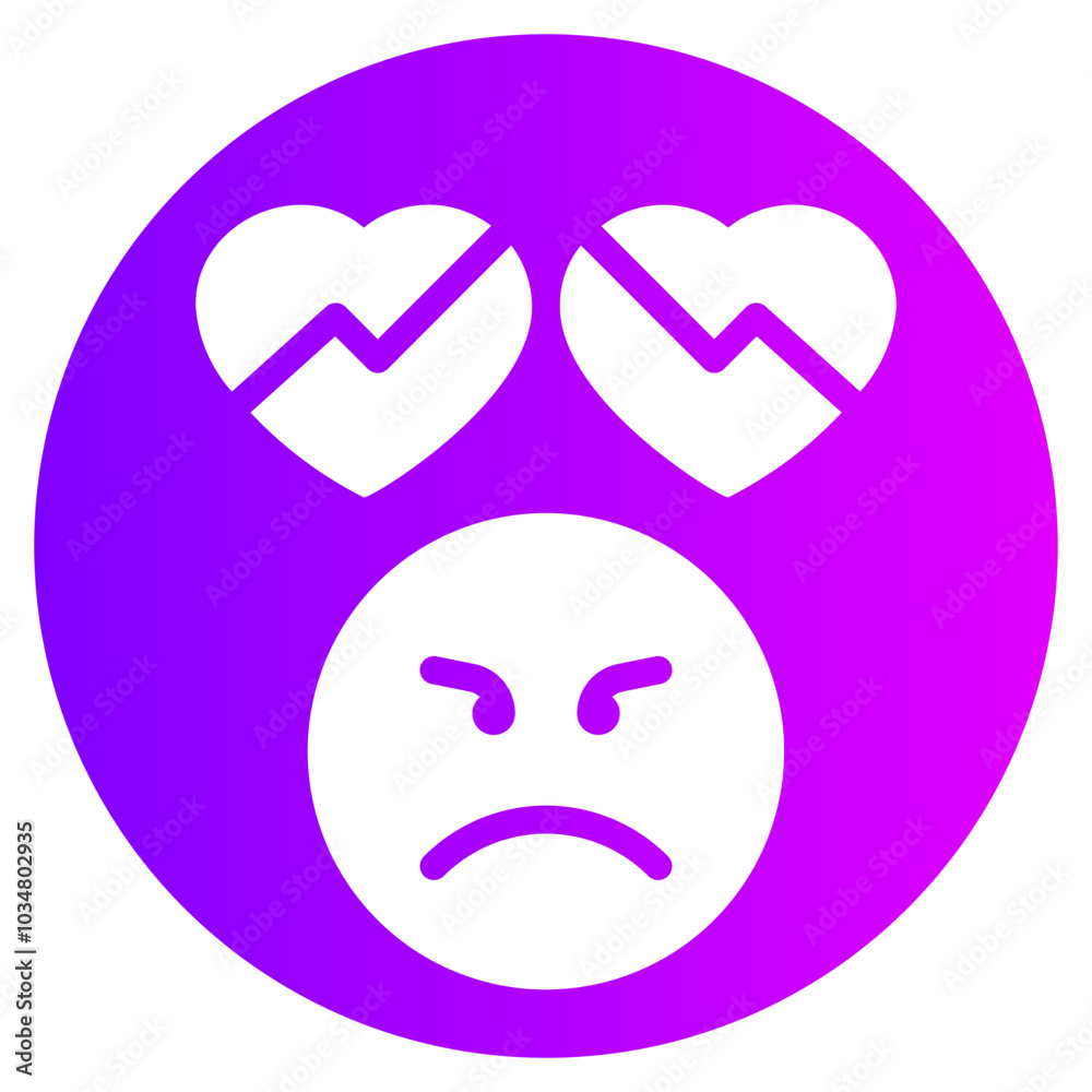 Fototapeta premium love gradient icon