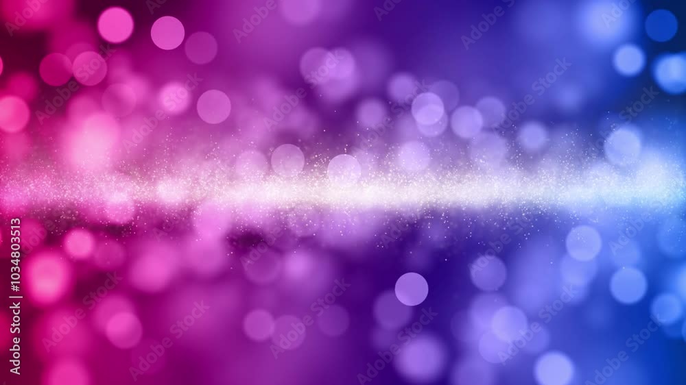 Blue pink red shade of colors blurred circles loop motion background.