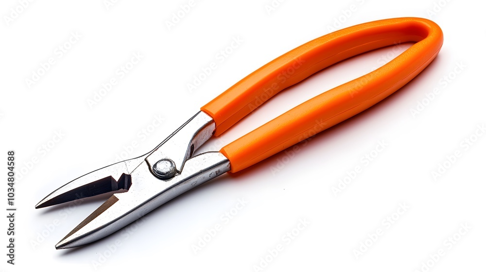 Orange Pliers isolated on white background. Orange Pliers isolated on white background.