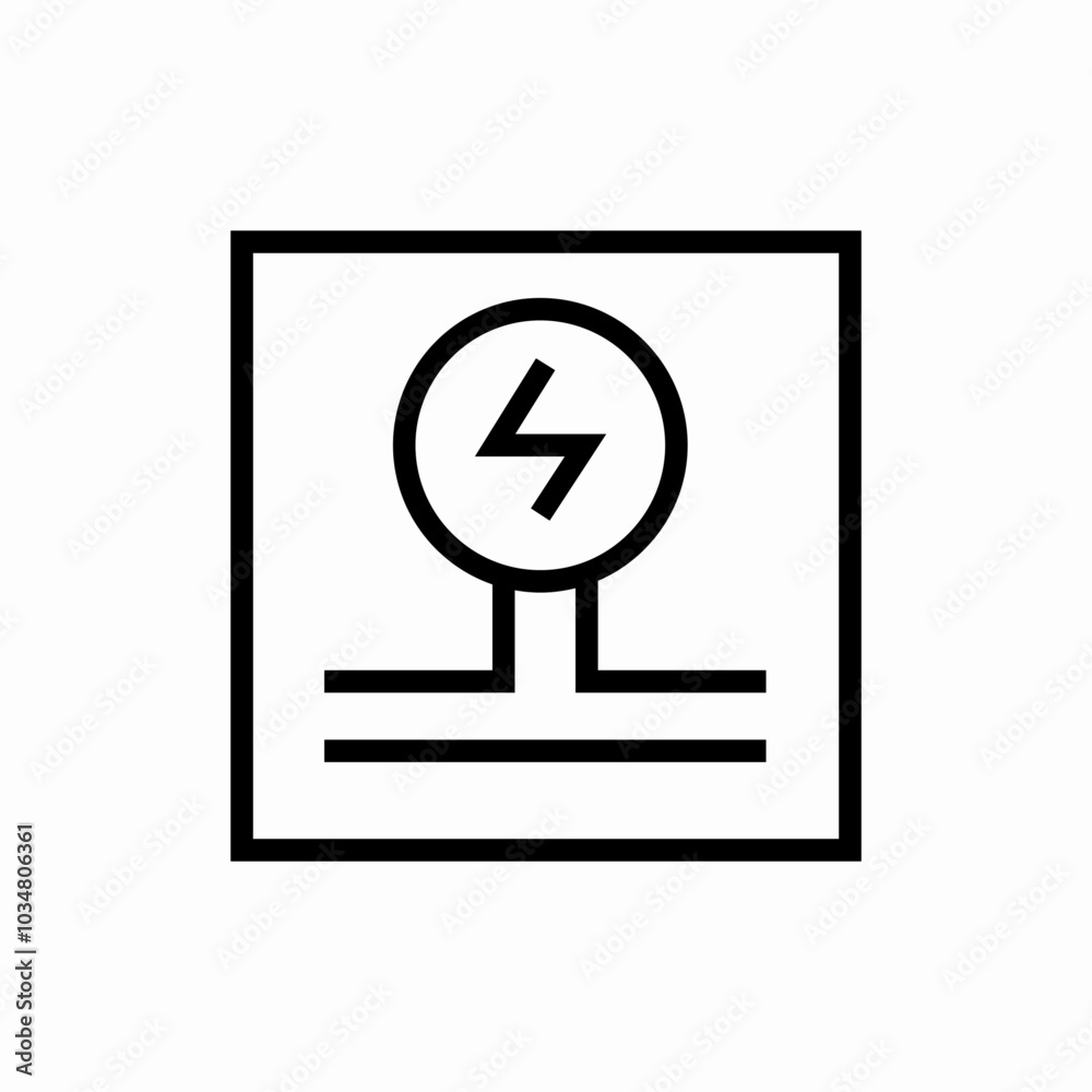 electric pole icon sign vector electric pole icon sign vector
