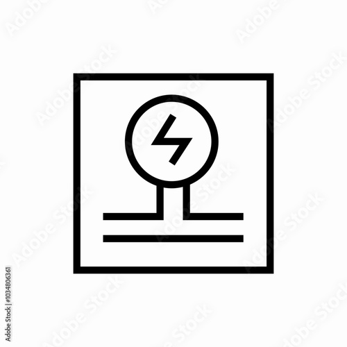 electric pole icon sign vector