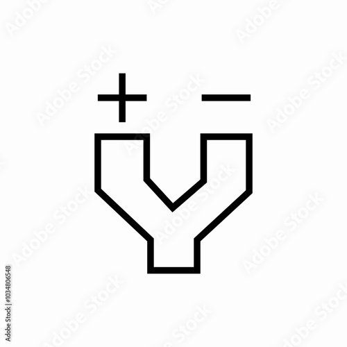 electro ions icon sign vector