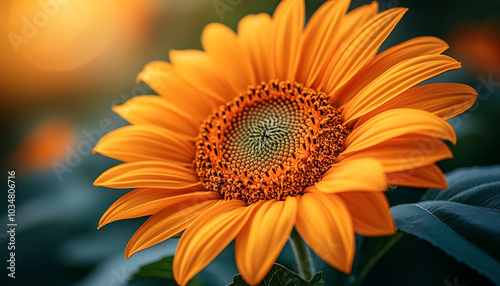 Yellow sunflower close-up, vibrant beauty in nature outdoors. generated by AI
