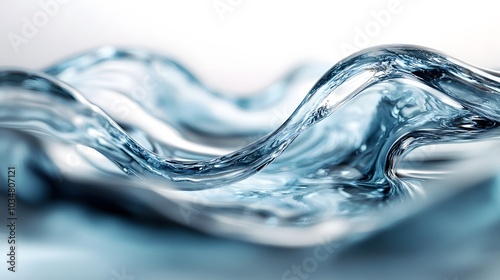 A stream of flowing abstract liquid shapes with smooth transitions creating continuous motion