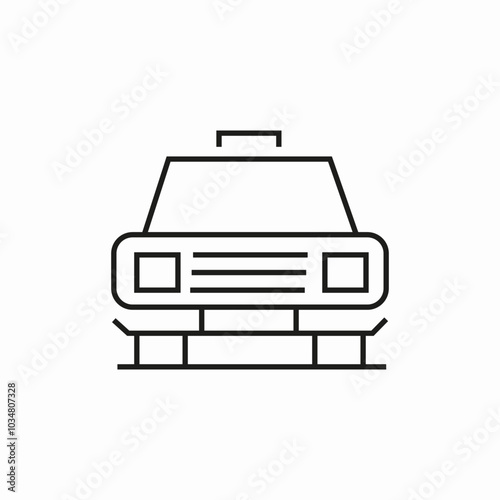 taxi car icon sign vector