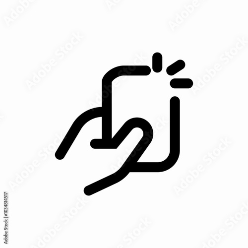 phone notification icon sign vector