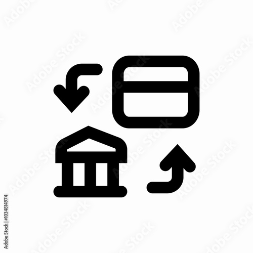 transaction commerce icon sign vector