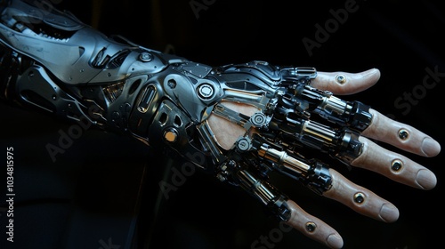 Biomechanical Limbs : A person with a fully integrated biomechanical arm