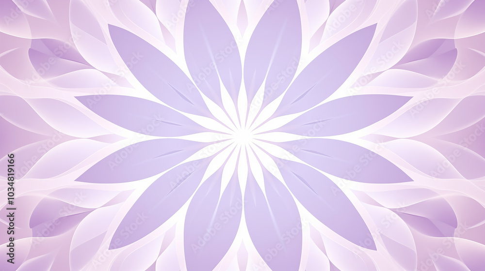 This wallpaper design showcases a stunning radial symmetry featuring white and lavender colors, perfect for enhancing contemporary spaces with elegance and sophistication This wallpaper design showcases a stunning radial symmetry featuring white and lavender colors, perfect for enhancing contemporary spaces with elegance and sophistication
