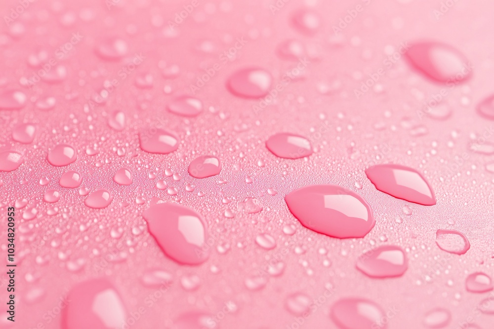 Pink Water Drops: A Macro Photography Delight Pink Water Drops: A Macro Photography Delight