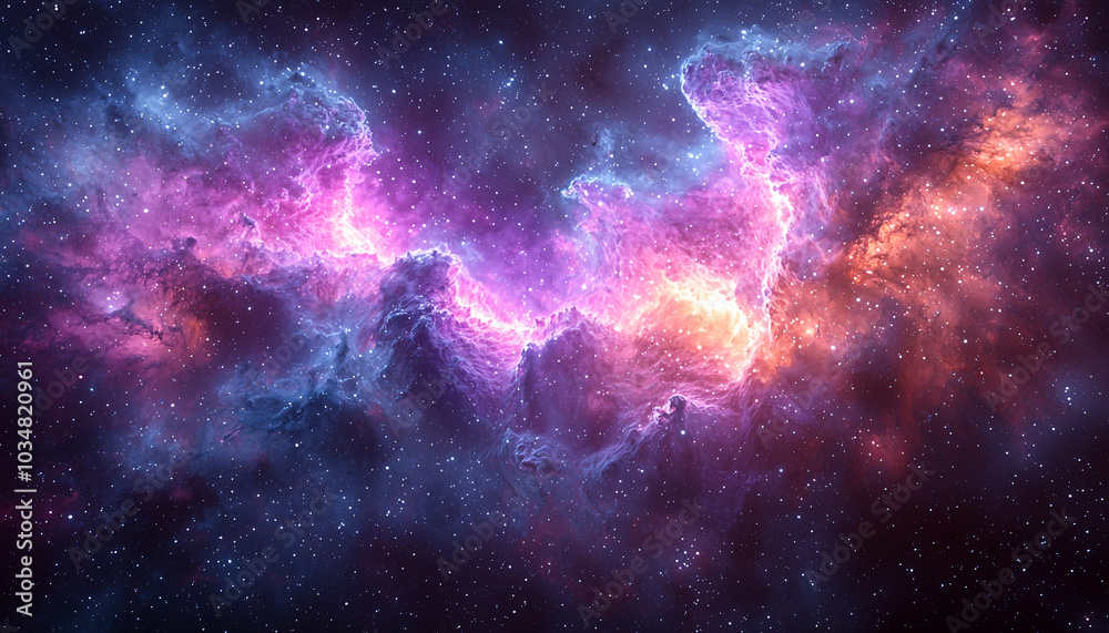 Glowing star field in deep space background galaxy generated by AI Glowing star field in deep space background galaxy generated by AI
