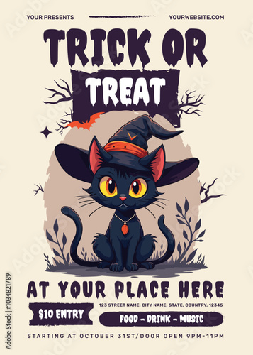 Halloween Trick or Treat Flyer