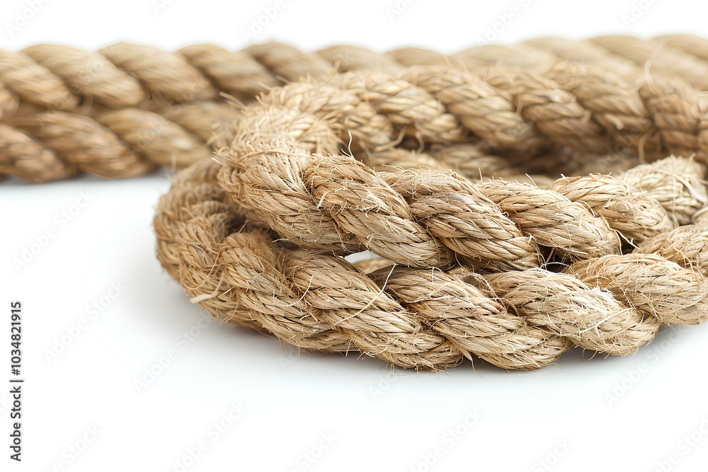 A close up of a rope on a white surface A close up of a rope on a white surface