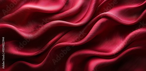 Rich, flowing red silk fabric creates a luxurious backdrop perfect for Christmas and holiday-themed designs, invitations, and seasonal promotions.