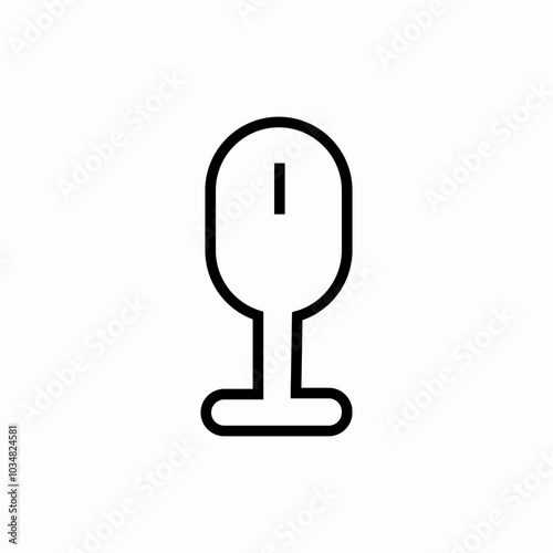 podcast microphone icon sign vector