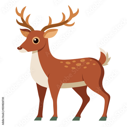 reindeer vector illustration 