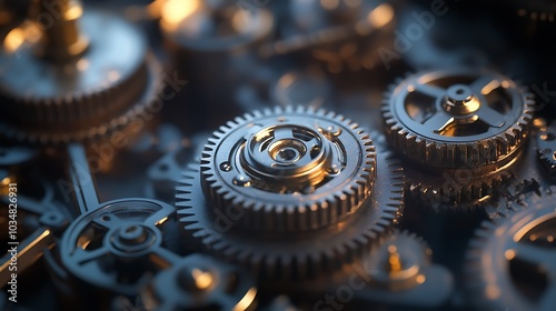 Interlocking Gears: A Mechanical Masterpiece