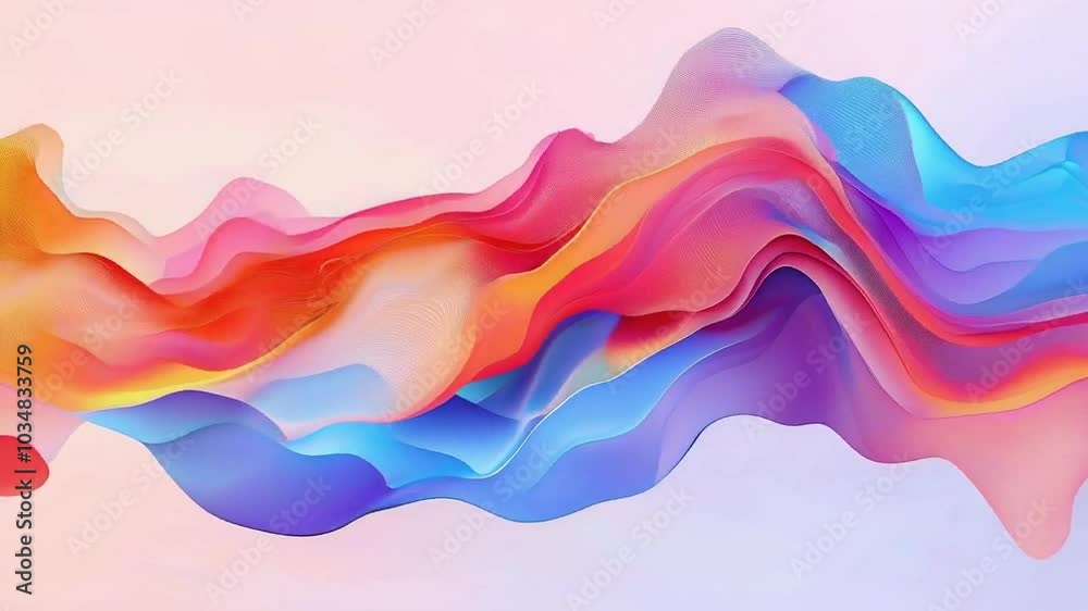 Abstract colorful wavy background with soft textures and vibrant colors in blue, pink and orange hues. Abstract colorful wavy background with soft textures and vibrant colors in blue, pink and orange hues.