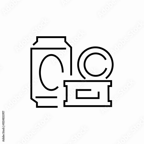 canned food drink icon sign vector