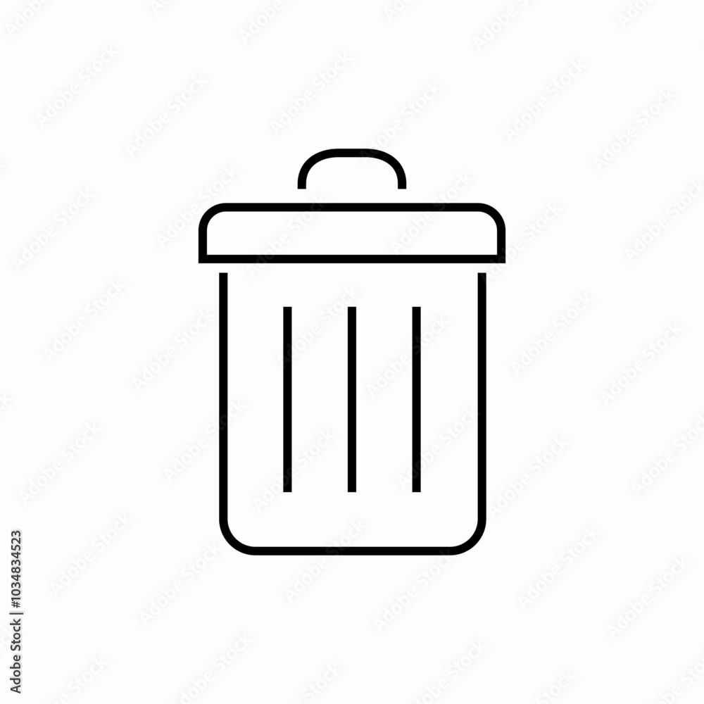garbage bin icon sign vector garbage bin icon sign vector
