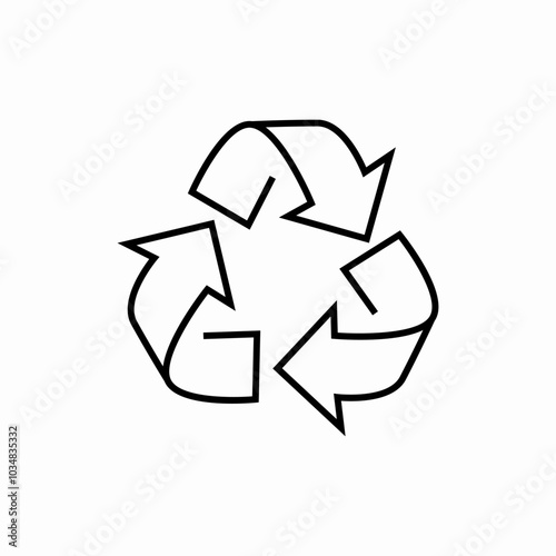 recycling mark icon sign vector