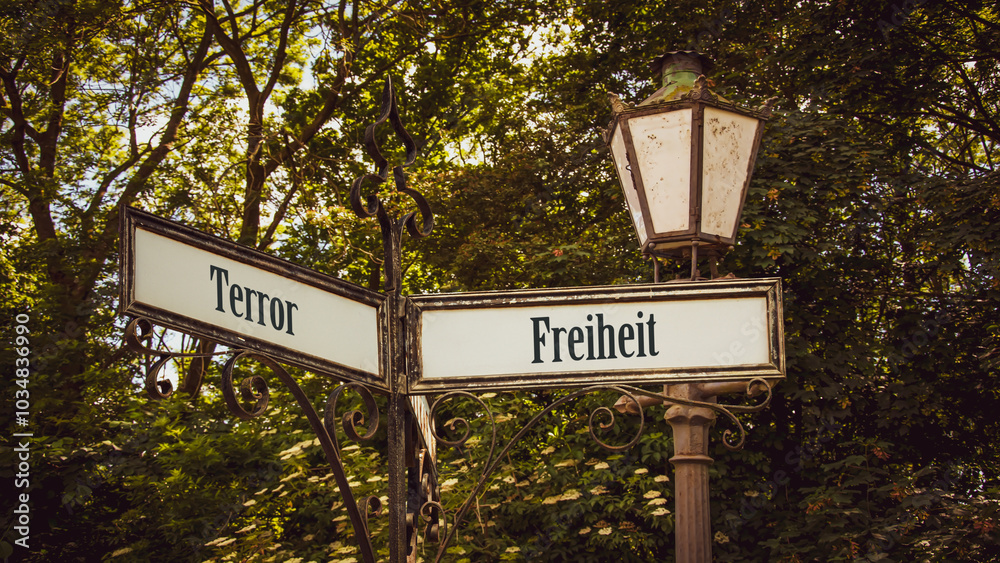 Signposts the direct way to Freedom versus Terror Signposts the direct way to Freedom versus Terror