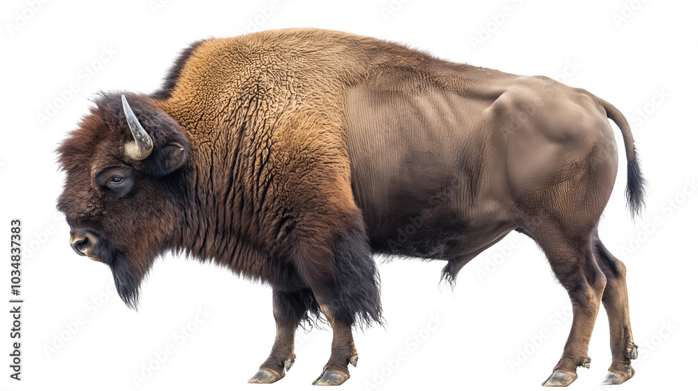 American Bison in Open Grasslands American Bison in Open Grasslands
