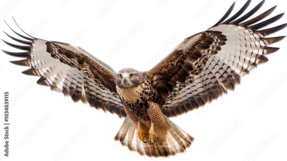 Sharp-Eyed Hawk in Mid-Flight Sharp-Eyed Hawk in Mid-Flight
