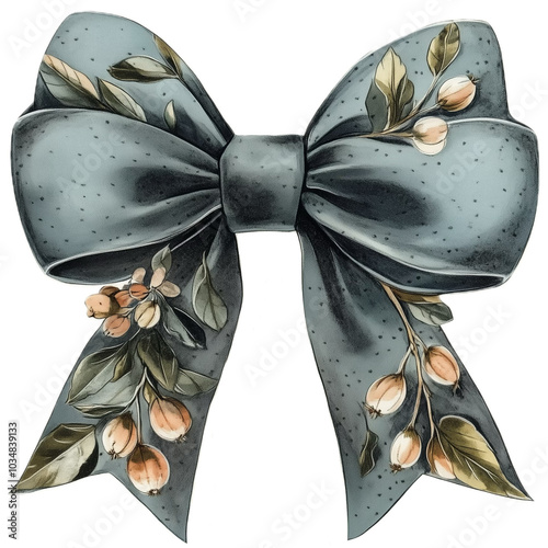 blue bow tie