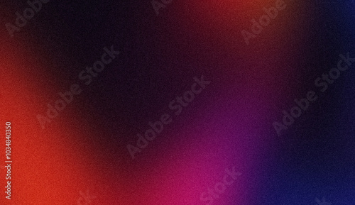 Purple blue magenta red dark color wave grainy gradient light spots backdrop design, abstract color spots on dark, glowing, noisy, bright, header, banner, poster