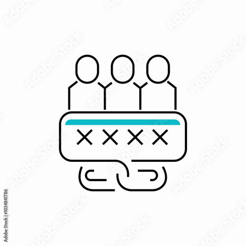 group unity icon sign vector