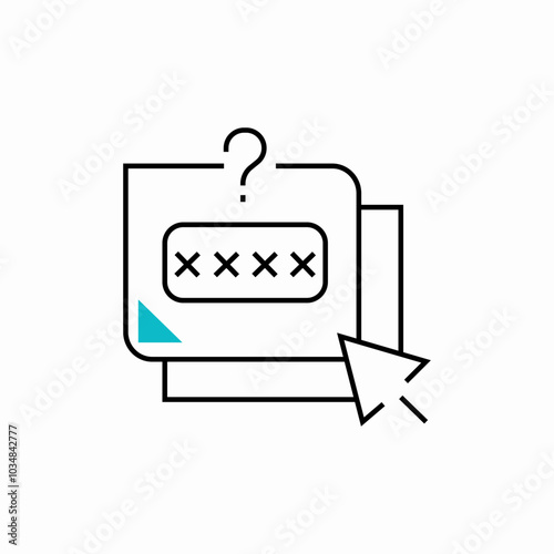 password guess icon sign vector