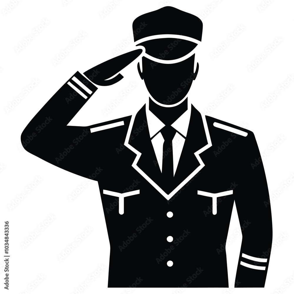 Saluting army soldier silhouette vector Adobe Illustrator Artwork Saluting army soldier silhouette vector Adobe Illustrator Artwork