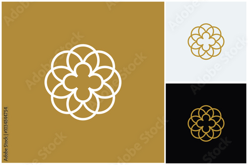 Geometric Square Cross Business Company Vector Logo Design