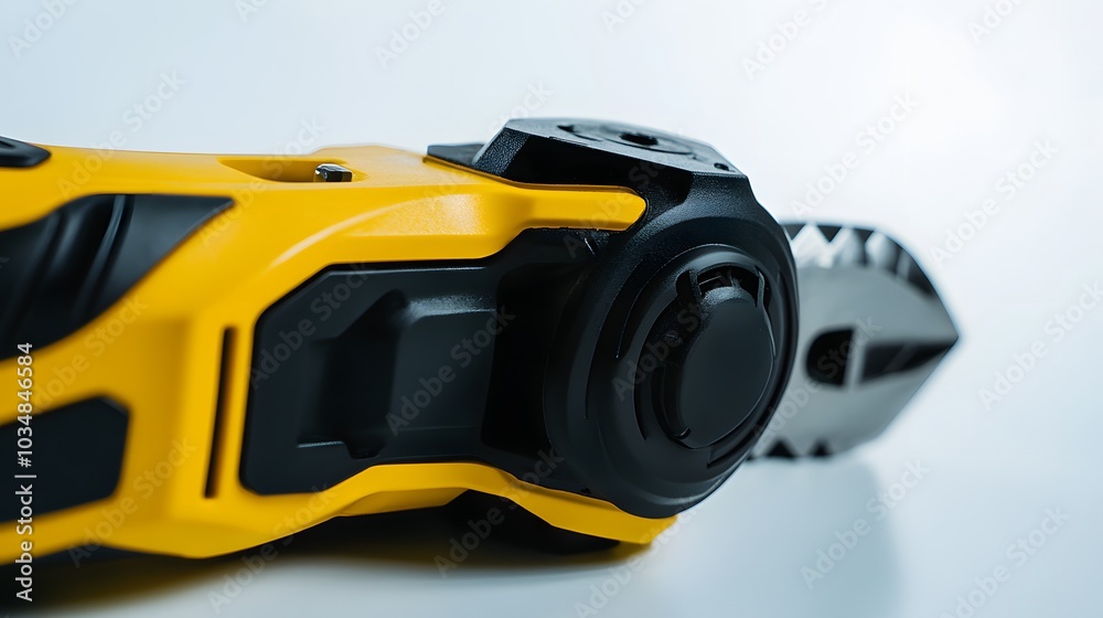yellow cordless battery pack powered angle grinder electric hand diy construction tool machine isolated white background. yellow cordless battery pack powered angle grinder electric hand diy construction tool machine isolated white background.