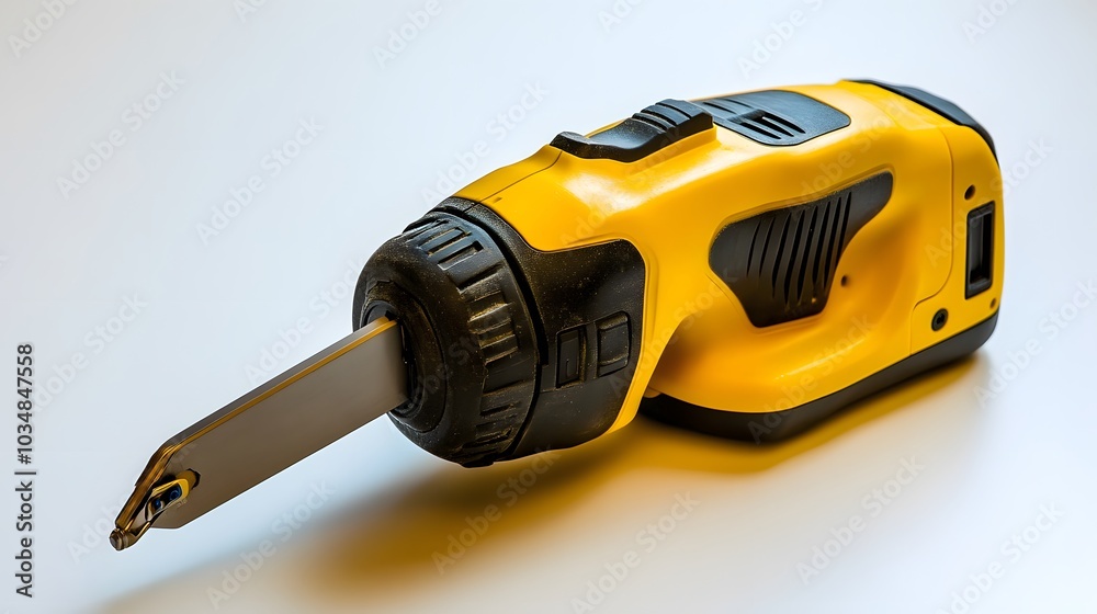 yellow cordless battery pack powered angle grinder electric hand diy construction tool machine isolated white background. yellow cordless battery pack powered angle grinder electric hand diy construction tool machine isolated white background.