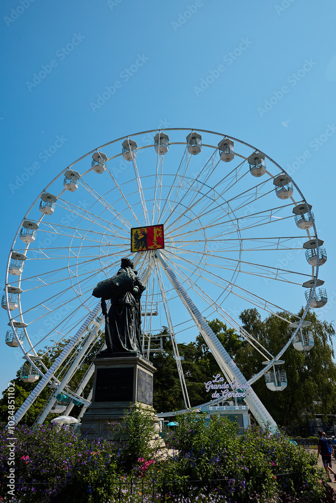 The ferris wheel of geneve Switzerland