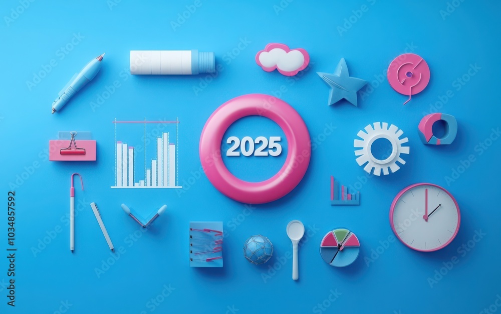 A creative 3D rendering of a A creative 3D rendering of a