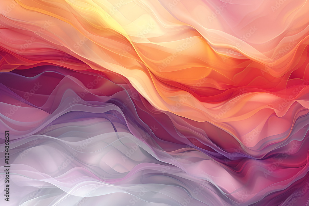 Obraz premium Vibrant abstract wavy backgrounds