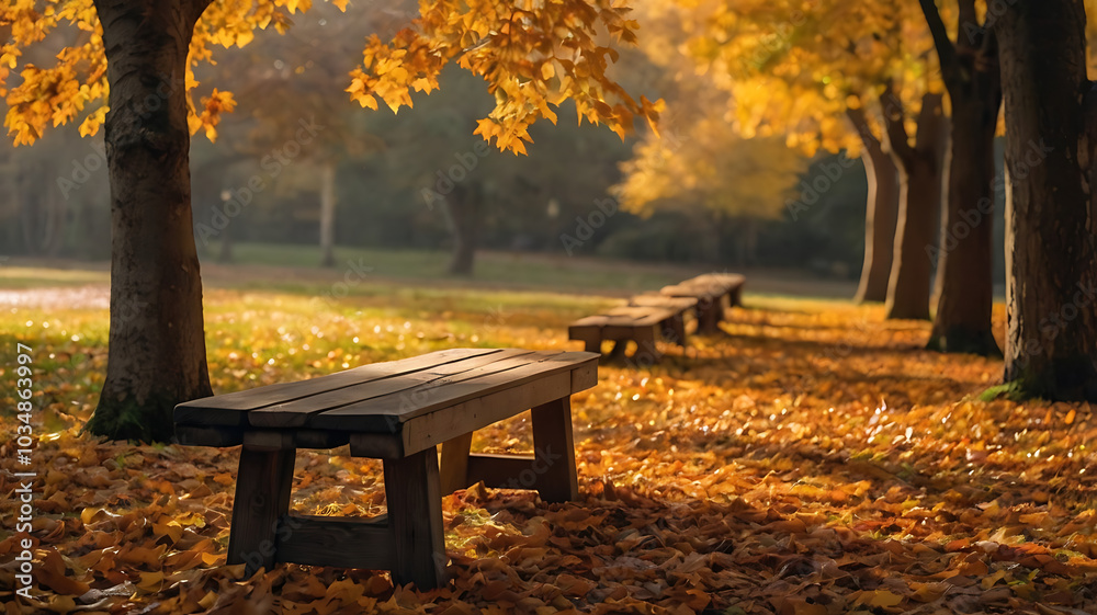 Autumn in the park, bench in autumn park, fall seasons, landscape, leaves, foliage Autumn in the park, bench in autumn park, fall seasons, landscape, leaves, foliage