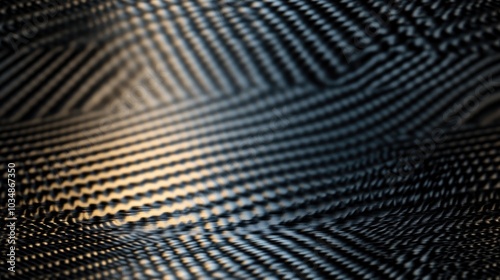 Panoramic illustration of a black and gray carbon fiber texture