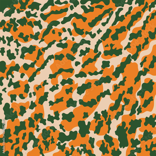 Halloween Day tiger or cheetah print pattern animal seamless. Tiger or cheetah skin abstract for printing, cutting, crafts Ideal for mugs, stickers, web, cover, home decorate and more.