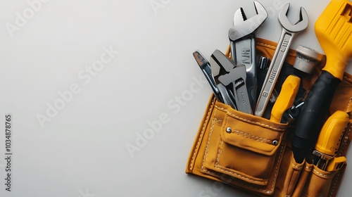 Wallpaper Mural tools in tool belt. Space for text.  Torontodigital.ca