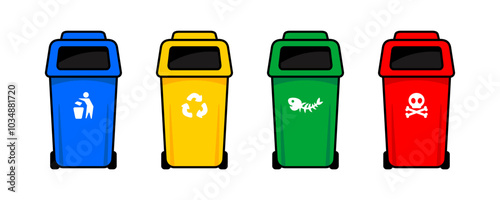 bin, trash can icon, trashcan, garbage waste icon