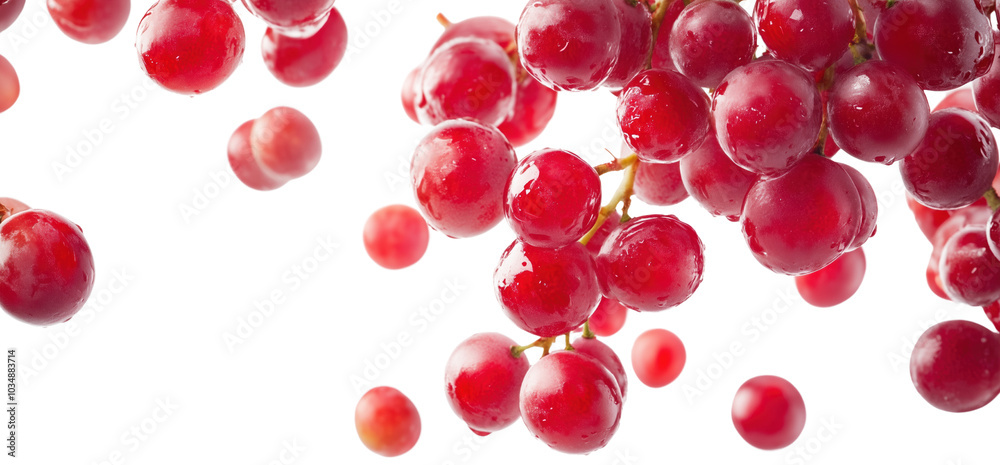 High-Resolution Isolated Ruby Roman Grapes on Transparent Background - Organic Red Fruit Bunch, Ideal for Graphic Designers High-Resolution Isolated Ruby Roman Grapes on Transparent Background - Organic Red Fruit Bunch, Ideal for Graphic Designers