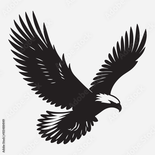 American Eagle silhouette isolated image